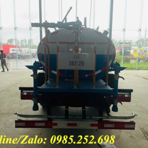 Hệ thống phun nước phía sau xe rửa đường Dongfeng 5 khối