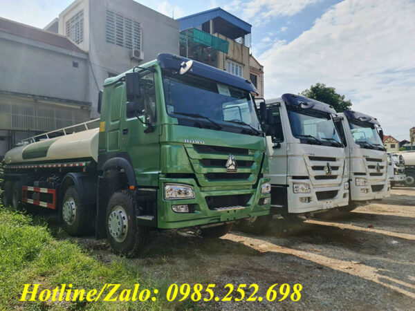 Xe phun nước rửa đường 17 khối Howo